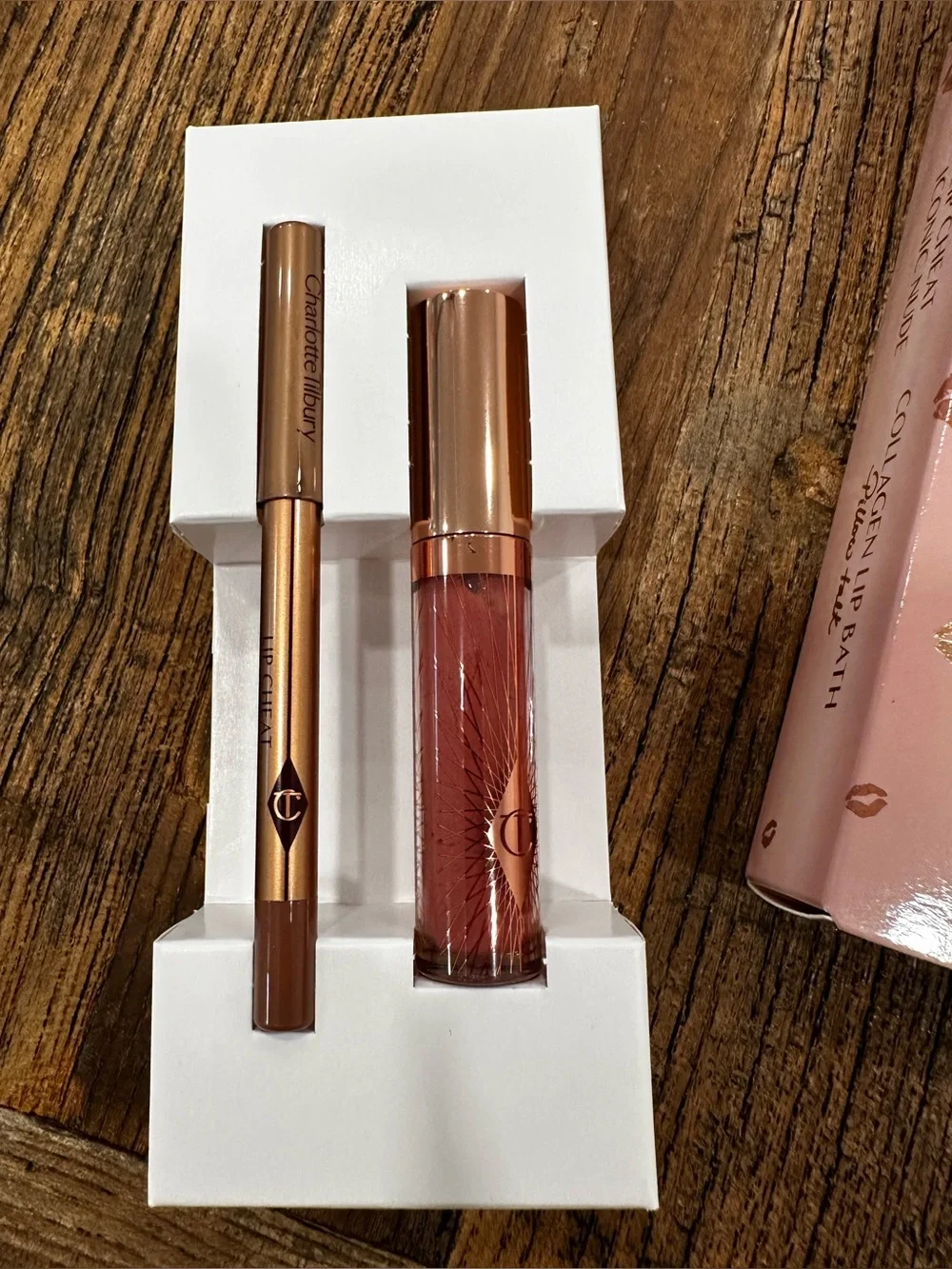 Charlotte Tilbury Glossy Nude Pink Lip Duo - Nude Pink
